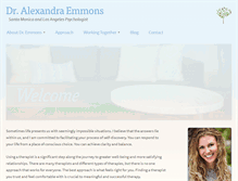 Tablet Screenshot of dralexandraemmons.com